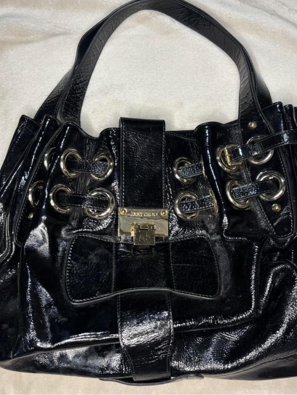 Jimmy Choo Ramona Vintage Patent Leather Bag